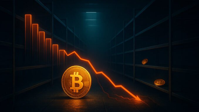 Bitcoin supply on exchanges reaches lowest since 2018