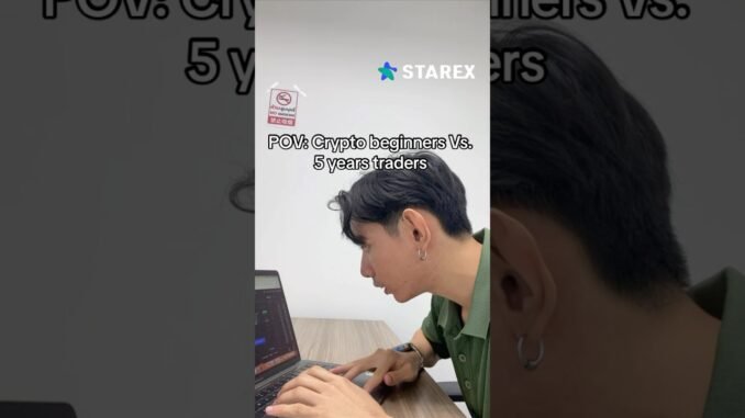 Crypto beginners VS 5 years trader 📈🚀 #crypto #trading #cryptotrading #cryptobeginners