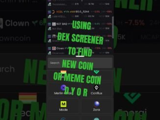 Dex Screener to find new coin or meme coin do your own research