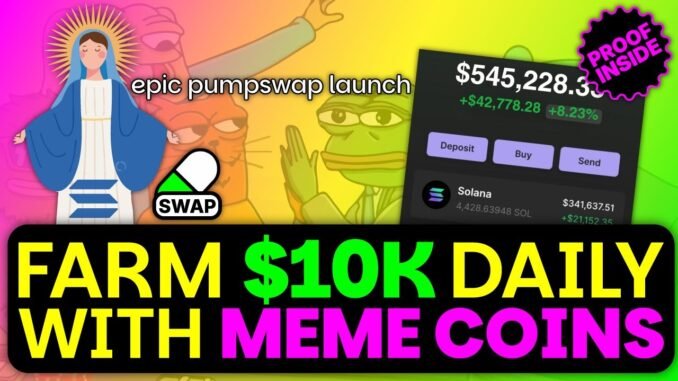Farm $10K Daily by Launching Solana Meme Coins on Pump.fun's Pump Swap