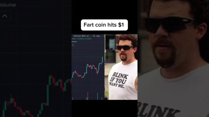 Fart coins hit $1 #fartcoin #dexscreener #hodl #crypto #memecoins #memecoin #solana #cryptocurrency