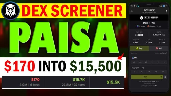 How to Trade on Dexscreener - How to Use Dex Screener - How To Buy Coins on Dexscreener Instant