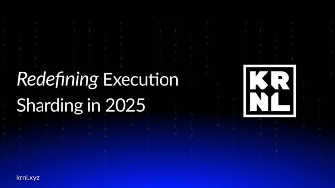 Redefining Execution Sharding in 2024 Redefining Execution Sharding in 2024