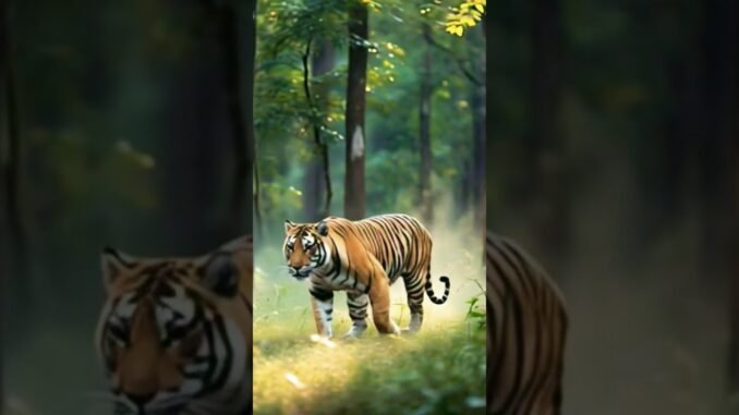 Tiger ❣️#tiger #shorts #trending #funny #comedyvideo #shortfeeds #ai #news #cute #animals