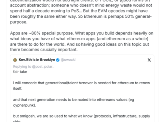 Ethereum Co-founder Vitalik Buterin emphasizing the need for a strong social philosophy in Ethereum’s application layer