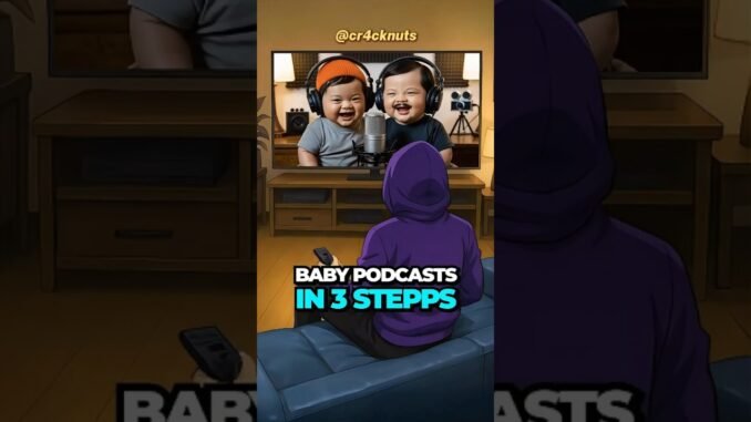 AI Baby Podcast Tutorial – 3-Step Guide for Beginners #ai #cr4cknuts #aitools