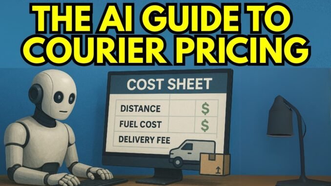 AI IS IT THE FUTURE? AN AI GUIDE TO PRICING AS A COURIER