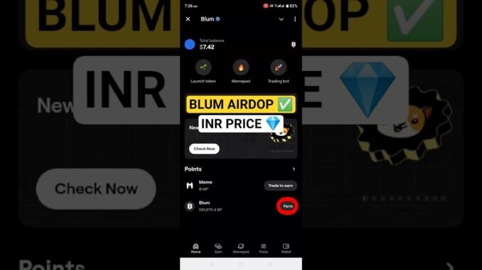 BLUM PRICE ✅ INR PRICE #cryptonews #BLUM