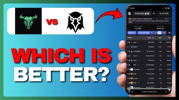 BULLX VS DEXSCREENER: WHICH CRYPTO TRADING IS BETTER IN 2025?