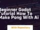 Beginner godot tutorial how to make pong with ai