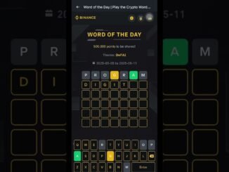 Binance word of the day answer today #crypto #binance #cryptonews #shorts #foryou