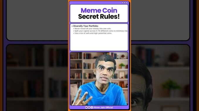 Bitcoin for Beginner: Meme Coins Kya Hai & Crypto Trading Full Course in Hindi | Viren Jain #Shorts