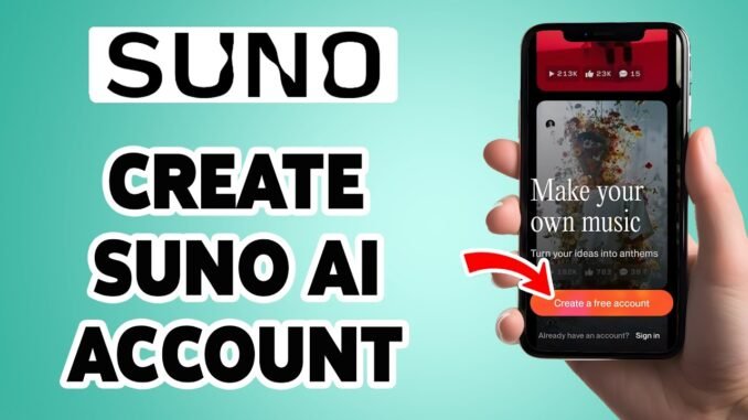 Create Suno AI Account | Suno App Account Sign Up, Registration Guide 2025