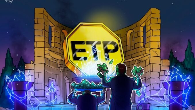 Crypto ETPs see $3.3B weekly inflows, top $10.8B year-to-date