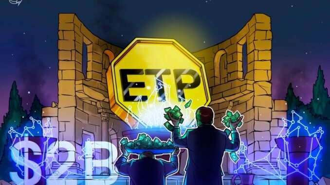 Crypto funds raked in $2B last week, pushing 3-week haul Crypto funds raked in $2B last week, pushing 3-week haul to $5.5B