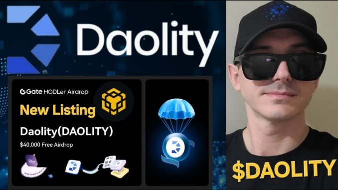 $DAOLITY - DAOLITY TOKEN CRYPTO COIN HOW TO BUY GATE GATE.IO CEX USDT BNB BSC BLOCKCHAIN PANCAKESWAP