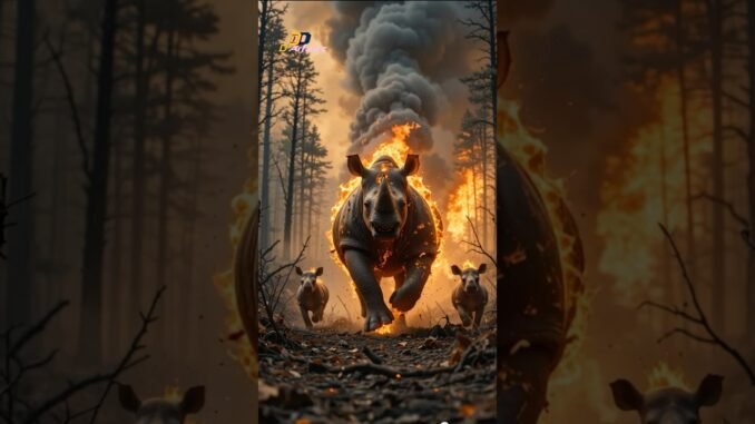 Forest Fires, #ai #aiart #aitutorial #newmutants #mutants #animals #fusion #cyberpunk#hybrid #shorts