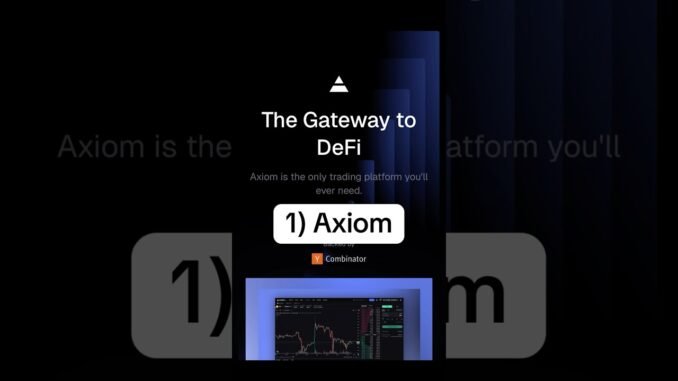 Forget using Dexscreener axiom is the only platform you need to trade memecoins #crypto #