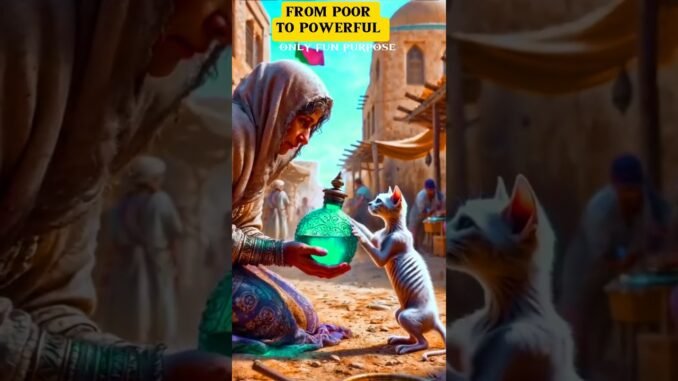 From poor to powerful 💪 #cat #monkey #beginners #shorts #ai