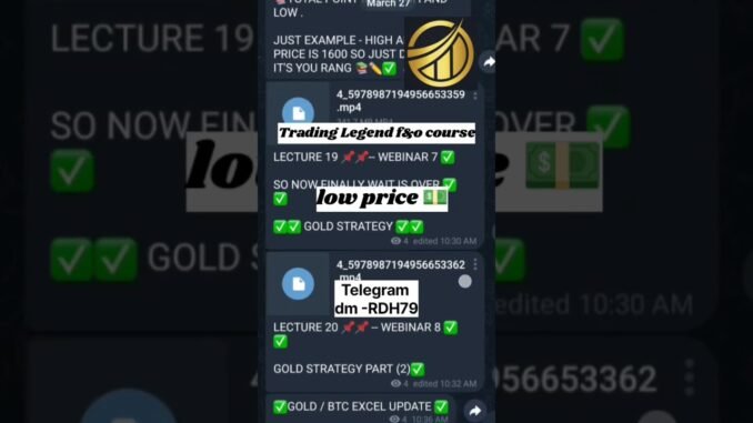 "🔥 Full Trading Legend Course 2025 | Crypto + F&O Insider Content Revealed!"#tradinglegend #trading