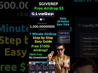 GiveRep Sui Free Airdrop Guide. $1000 Free Airdrop? #giverep #airdrop #freecrypto #crypto #shorts