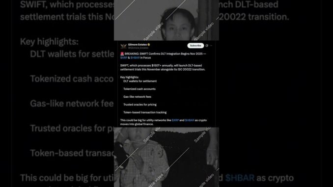 HBAR, XRP Erupt: SWIFT Drops Bombshell Crypto Wallet News