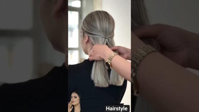 Hairstyle tutorial for beginners 😍💯#hairstyle #shortsfeed #hairtutorial #shorts #youtube #beauty #ai