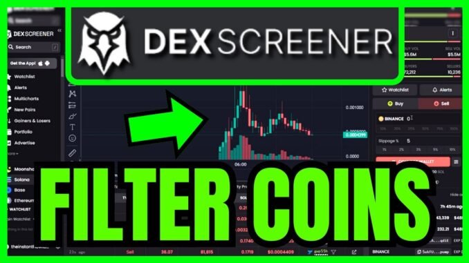 How To FILTER Meme Coins On DexScreener (QUICK & EASY) 2025