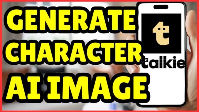 How to Generate AI Images for Your Characters in Talkie | Quick Guide 2025