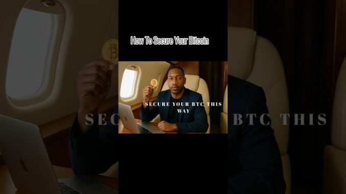 How to secure your bitcoin #shorts #trading #cryptocurrency #crypto #bitcoin #passiveincome