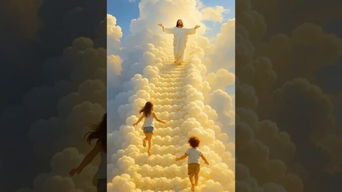 Jesus saves,loves❤️,and guides👇 #jesus #ai  #shorts