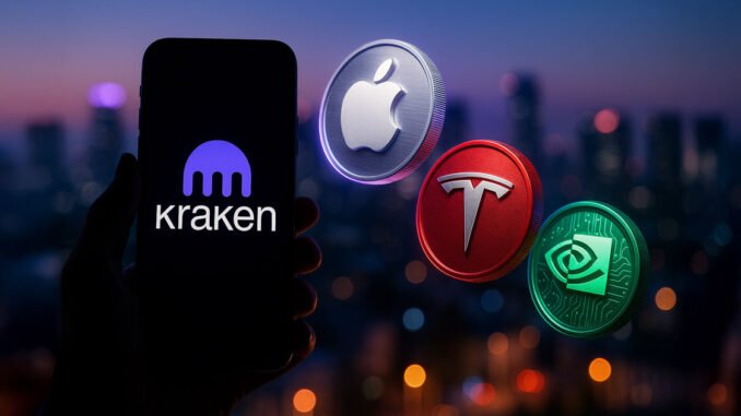 Kraken to launch 24/7 trading for tokenized US stocks via Solana