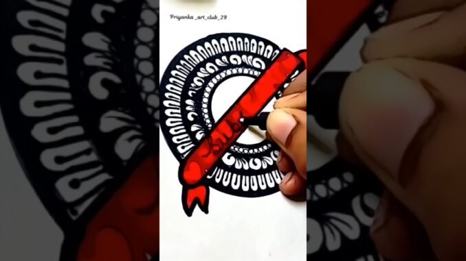 Mandala art design for beginners 😀#aiart #ai #subscribe #mandalaart #viralvideo #shortvideo