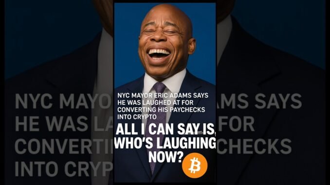 Mayor Eric Adams Got Mocked for Buying Crypto — Now He’s Laughing. #shorts #subscribe #news