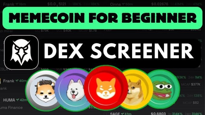 Memecoin Dexscreener  for beginner 1000x #memcoins #dexscreener #memecoin #solana