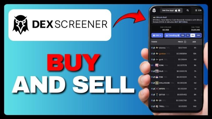 NEW! BUY & SELL ON DEXSCREENER IN 2025!