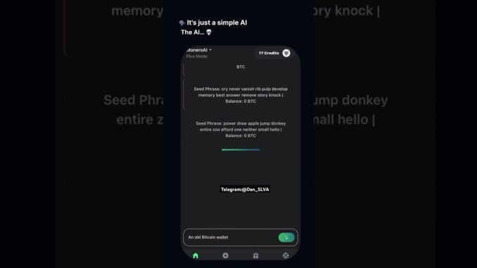 New AI crypto wallet finders #cryptocurrencywallet #bitcoin #money #ai #walley #crypto #software