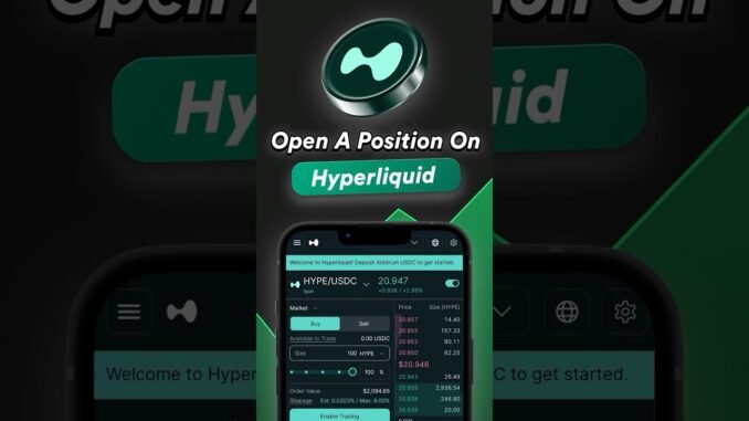 Open A Position On Hyperliquid On iOS And Android Crypto Wallet