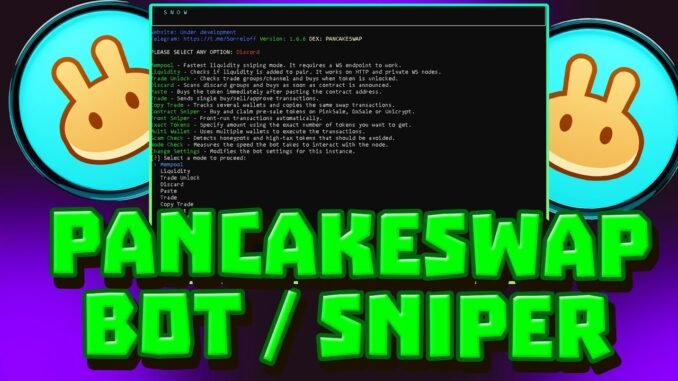 Pancakeswap Bot | Snipe new Token in BSC, ETH, Base, Pulsechain | Token Sniper Bot | NEW 2025
