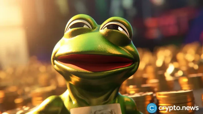 Pepe price forms golden cross despite whale and smart money selling