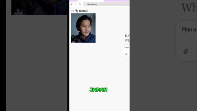 Plan Your Dream Japan Trip with AI: Manus Guide