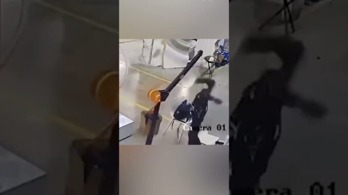 Robot attacks #shorts #reels #news #breakingnews #viralvideo #ai #terminator #robot #fypシ゚viral #fy