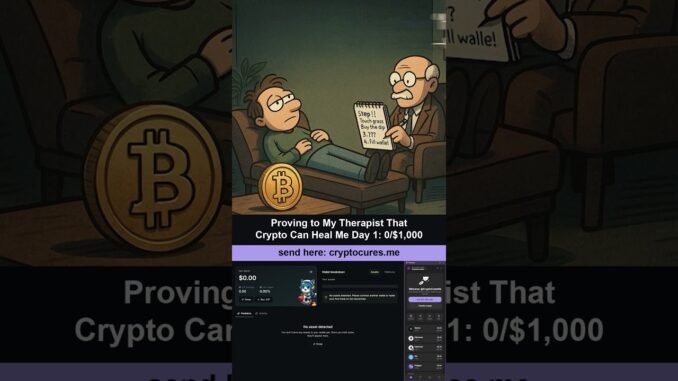 Starting from ZERO: Can Crypto Actually Heal Me? #crypto #web3 #cryptocuresme