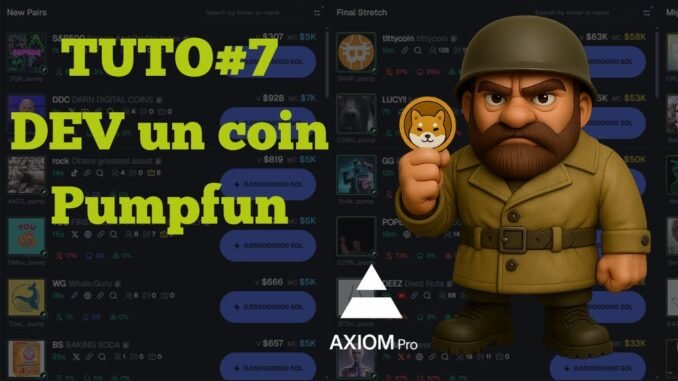 TUTO Axiom #7 : Créer un Meme Coin sur Pump.fun & le Trader sur Axiom