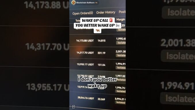 This is a wake up call #crypto #helpmemakethismakesense #duet #bitcoin #crypto #cryptonews