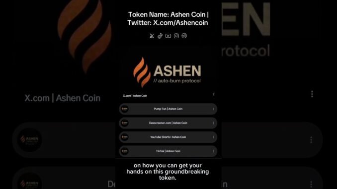 Token: Ashen Coin | X.com/Ashencoin #solana #cryptocurrency #crypto #pumpfun #memecoin #bitcoin #sol