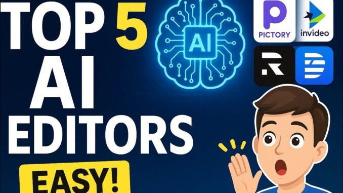Top 5 AI Video Editors for Beginners: Make editing a Breeze!