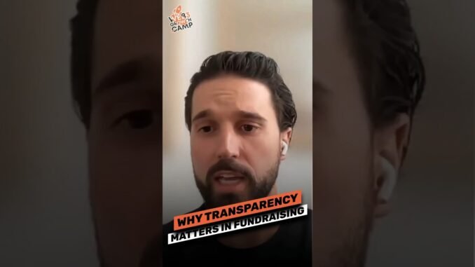 Trust wins funding. Transparency isn’t optional—it’s your advantage 🔥🔥🔥 #web3 #fundraisingtips