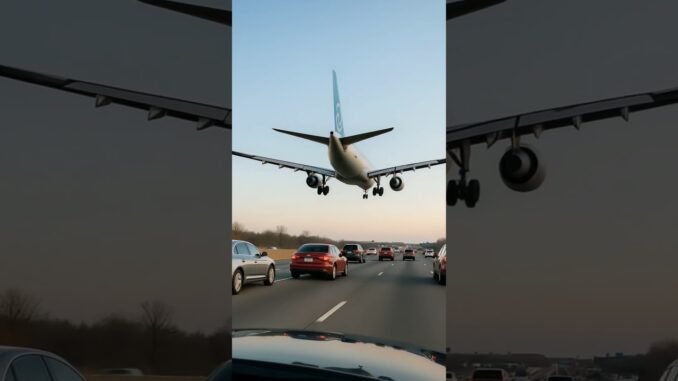 Unbelievable moment for drivers and flyers alike