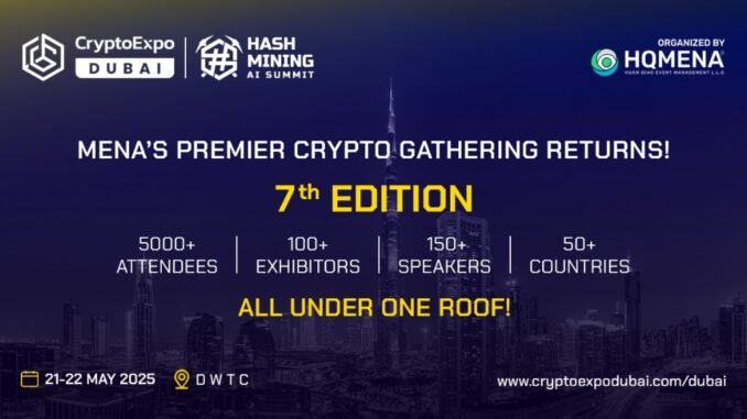 Unlock the future of blockchain at Crypto Expo Dubai 2025